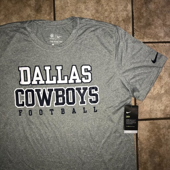 Men's Nike Dallas Cowboys Onfield Apparel Dri Fit Practice T-shirt-Size XL - Picture 3 of 12